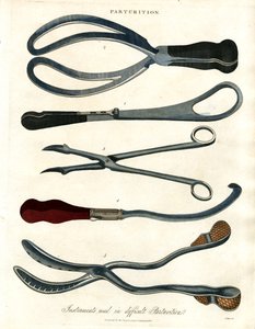 Instruments obstétricaux utilisés en cas de parturition difficile - John Pass