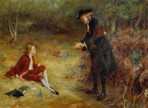 John Pettie - Un sermon au bord de la route - John Pettie