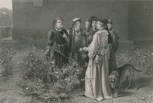 La scène dans le jardin du temple, Roi Henri VI, Première Partie - John Pettie