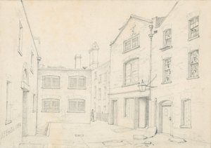 White Hart Court, Castle Street, St Martin in the Fields. Démoli avec la construction de Charing Cross Road - John Phillipp Emslie