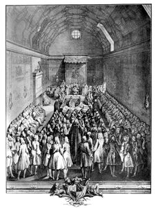 Intérieur de la Chambre des Lords, Westminster, en 1742, vers 1902-1905 - John Pine