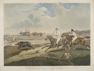 Chasse au sanglier : Le cochon fatigué, gravé par S.W. Fores (1785-1825) c.1840 - John Platt