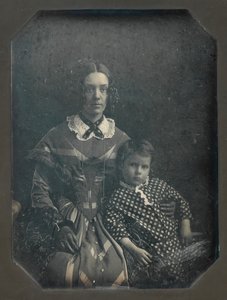 Elizabeth Bakewell James et son fils, Frank B. James, ca. 1846 - John Plumbe Jr..
