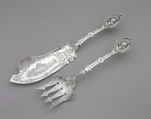 Fourchette et couteau à poisson, vers 1862-1870 - John R. Wendt