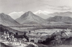 Kaboul depuis le Bala Hissar, gravé par J. Stephenson, vers 1870 - John Ramage