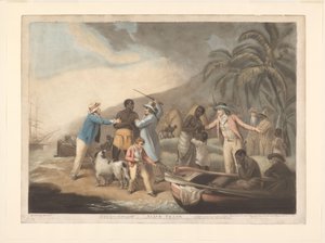 Famille africaine séparée par des négriers européens