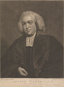 Joseph Warton, maître du Winchester College - John Raphael Smith