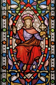 Great Milton, St Mary, Clayton & Bell, John Richard Clayton, Christ en majesté - John Richard Clayton