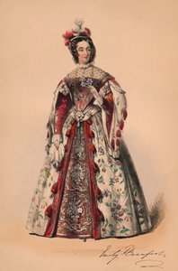 Emily Duchesse de Beaufort en costume pour le Bal Costumé de la reine Victoria, 12 mai 1842, 1843