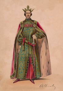 Prince Albert en costume de roi Plantagenêt Édouard III pour le Bal Costumé, 12 mai 1842 - John Richard Coke Smyth