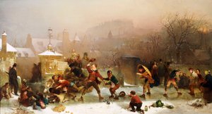 La Glissade sous le Château, Édimbourg, 1854