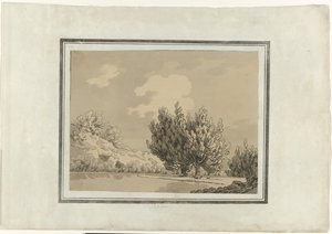 Peuplier - John Robert Cozens (signed by artist)