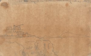 Château au Granatello, Portici, 23 août - John Robert Cozens