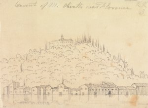 Couvent de Monte Olivetto près de Florence - John Robert Cozens