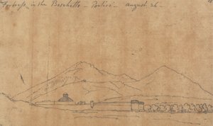 Forteresse dans le Boschetto, Portici, 26 août - John Robert Cozens