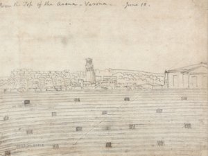 Du haut des Arènes, Vérone - John Robert Cozens