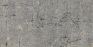 Carte du golfe de Naples - John Robert Cozens