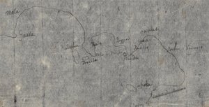 Carte du golfe de Naples - John Robert Cozens