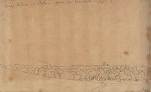 Palais du Roi à Portici depuis le Boschetto, 2 septembre - John Robert Cozens