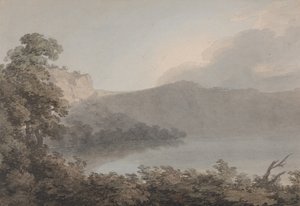 Lac de Vico entre Rome et Florence - John Robert Cozens