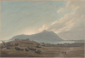 Monte Circeo au coucher du soleil