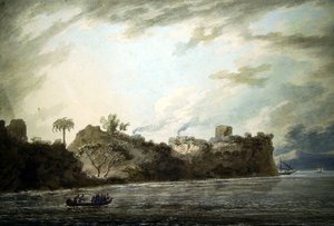 Sur la côte de Posillipo, près de la pointe, depuis Montechiaro - John Robert Cozens