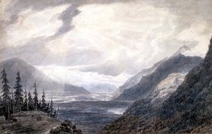 Pays de Valais, près du lac de Genève, vers 1776 - John Robert Cozens