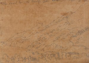 La côte vers Amalfi depuis Vietri, 19 septembre - John Robert Cozens