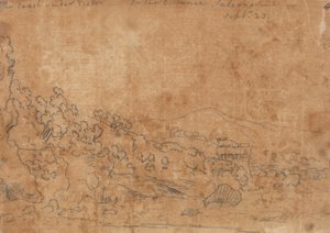 La côte sous Vietri - John Robert Cozens
