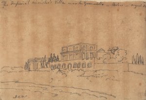 La villa du ministre impérial près du Granabello, Portici, 28 août - John Robert Cozens