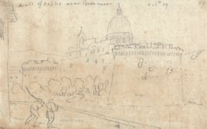 Le mur de Naples près de Ponte Nuovo - John Robert Cozens