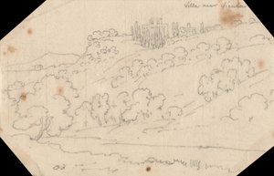 Villa près de Sienne - John Robert Cozens