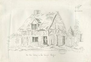 Stafford - Vieille Chaumière dans le Foregate - John Robert Fernyhough