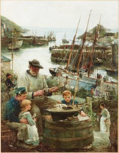 Fabricant de modèles de navires avec port, 1908