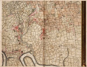 Carte de Bow, Stratford, Blackwall et Plaistow - John Rocque