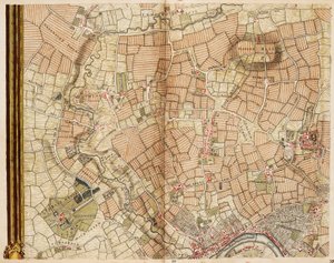 Carte de Greenford, Osterley, Ealing et Kew - John Rocque