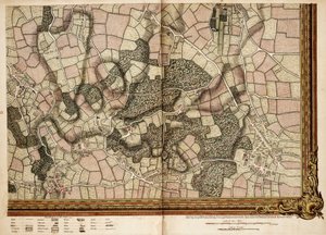 Carte de Mottingham, Bromley et Chislehurst - John Rocque