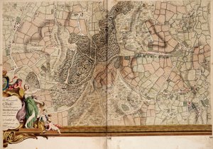 Carte de Streatham, Croydon et Sydenham - John Rocque