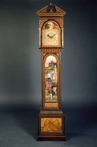Horloge longcase à fronton de la fin du XIXe siècle - John Roddam Spencer Stanhope