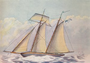 Goélette américaine, 1825
