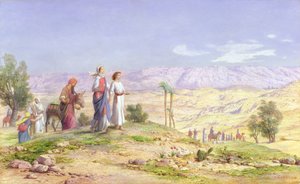 La Sainte Famille approchant de Jérusalem depuis Nazareth, 1878