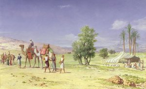 Les marchands madianites prenant Joseph à ses frères, 1879 - John Rogers Herbert