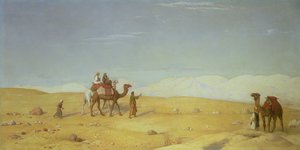 La vallée de Moïse, dans le désert du Sinaï, 1866