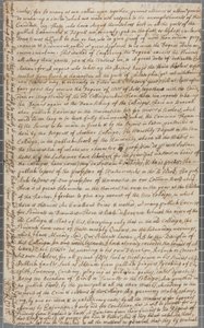 Lettre de John Row, étudiant à St Andrews, à son oncle, 1691 - John Row