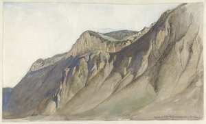 Crête de montagne au lac Léman - John Ruskin