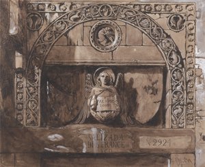 Fronton de porte du Palazzo Contarini della Porta di Ferro - John Ruskin