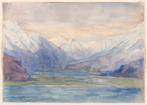 Paysage de montagne - John Ruskin