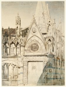 Santa Maria della Spina, extrémité est, Pise, Italie - John Ruskin