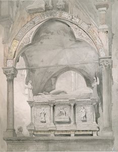 Étude pour le tombeau de Mastino II della Scala à Vérone, 1852 - John Ruskin