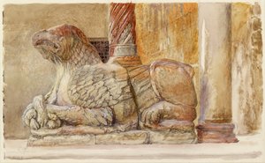 Le Griffon portant le pilier nord de l